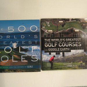 500 World's Greatest Golf Holes Hardcover Book BONUS Greatest Courses Softcover